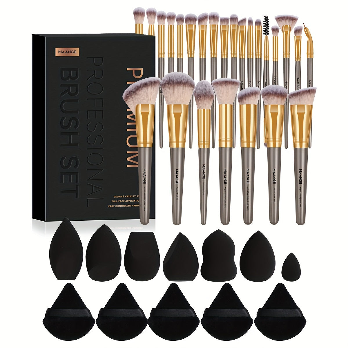 MAANGE Makeup Tool Set - [37 pieces]